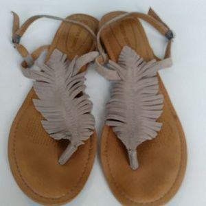 Corso Como.... Suede Feather Flip Flop Size 10
